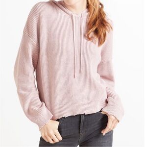 525 America Pink Knit Pullover Hoodie